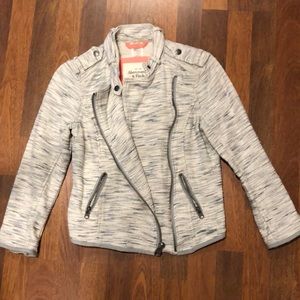Abercrombie & Fitch Tweed Moto Jacket